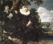 HALS, Frans Married Couple in a Garden France oil painting artist